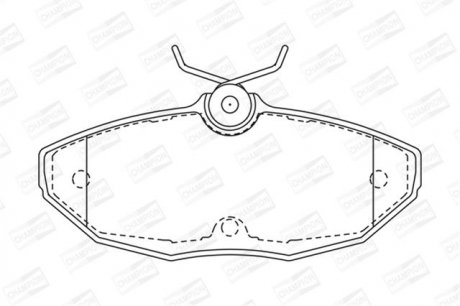 Колодка торм. диск. MB C-CLASS передн. champion 573257