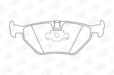 Колодка торм. диск. MB VITO (638) задн. champion 571947