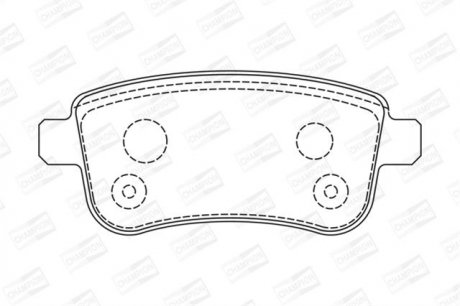 Колодка торм. диск. NISSAN TIIDA 1.5DCI-1.8 07-;SUZUKI SX4 06- передн. champion 573304