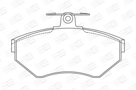 Колодка торм. диск. OPEL ASTRA G передн. champion 571968