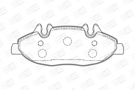 Колодка торм. диск. PEUGEOT 308 1.4-2.0 07-,3008 1.6HDI 09- передн. champion 573241
