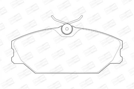 Колодка торм. диск. RENAULT LAGUNA, MEGANE задн. champion 573018