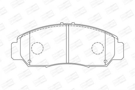 Колодка торм. диск. TOYOTA AVENSIS (T25), COROLLA V передн. champion 572485