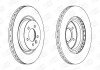 Передній гальмівний (тормозний) диск champion 562654CH-1