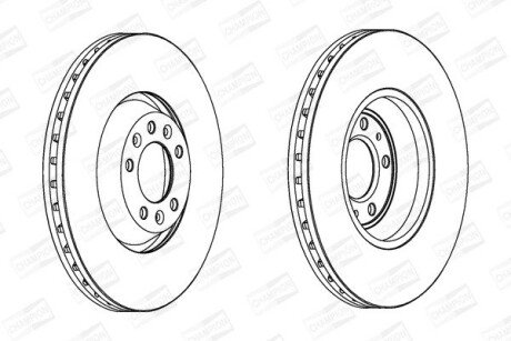 Тормозной диск champion 563031CH-1