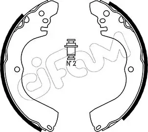 MITSUBISHI Комплект барабанних колодок OUTLANDER I (CU_W) 2.0 (CU2W) 03-06 CIFAM 153261