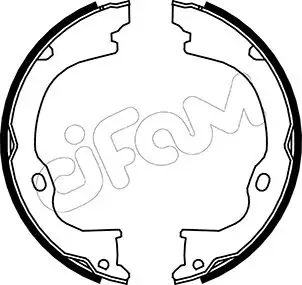 JEEP Комплект барабанних колодок CHEROKEE (KK) 2.8 CRD 4x4 08-, DODGE NITRO 3.7 V6 4WD 07-12 CIFAM 153363 (фото 1)