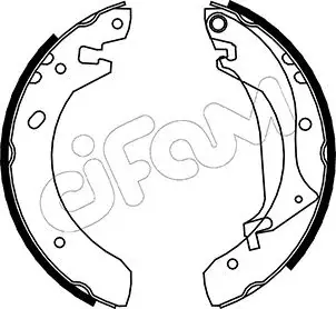 LAND ROVER щоки гальмівні Freelander 97- CIFAM 153368 (фото 1)