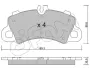 PORSCHE Комплект гальмівних колодок передні CAYENNE (9YA) 3.0 AWD (9YAAA1) 17- CIFAM 822-1259-0