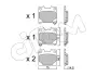 TOYOTA Комплект гальмівних колодок задні YARIS (_P21_, _PA1_, _PH1_) 1.6 GR 4WD (GXPA16) 20- CIFAM 82212890