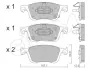 NISSAN Комплект гальмівних колодок передні X-TRAIL IV (T33) 1.5 VC-T Mild Hybrid 22- CIFAM 82213820