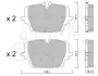 Передние тормозные колодки CIFAM 822-1407-0