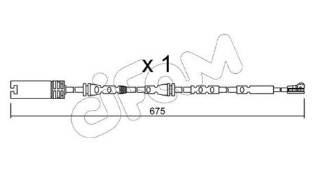 BMW датчик гальмівних колодок передн. X1 cifam SU.298