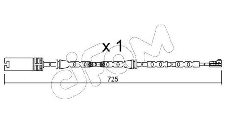 BMW датчик зносу гальм. колод. E90 cifam SU302