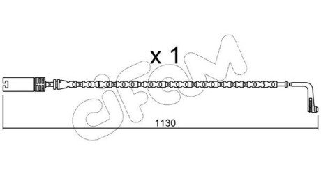 BMW датчик зносу гальм. колод. X1 cifam SU.300