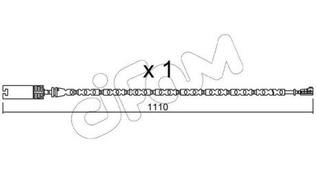 BMW датчик зносу гальмівних колодок E90 cifam SU303