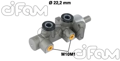 CHEVROLET Главный тормозной цилиндр LACETTI 05-, NUBIRA 05-11, DAEWOO LACETTI 04- CIFAM 202722