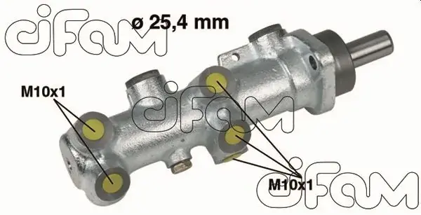 CITROEN Главный тормозной цилиндр Jumper 2.0 -ABS 94- 25.40 CIFAM 202239 (фото 1)