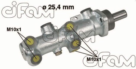 CITROEN Главный тормозной цилиндр Jumper 2.0 -ABS 94- 25.40 cifam 202-239