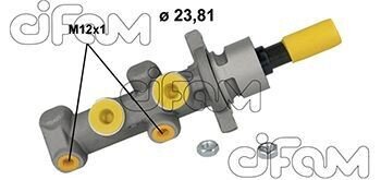 CITROEN Головний гальмівний циліндр C4 I (LC_) 1.6 04-, PEUGEOT 307 (3A/C) 1.6/2.0 00- cifam 202-426 на Пежо 307