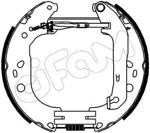 FORD Тормозные колодки (барабан) Kit premounted, Focus II 04- cifam 151-229