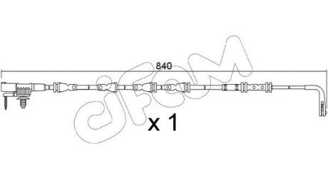 Шланг тормозной задний cifam SU383