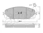 JEEP К-т гальмівних колодок Cherokee 13- CIFAM 82210000