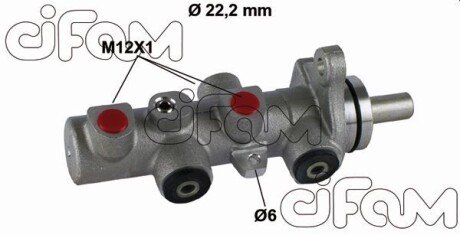 KIA Главный тормозной цилиндр RIO 1.4 05-, HYUNDAI ACCENT 1.5 05- cifam 202-793 на Hyundai Accent 2008