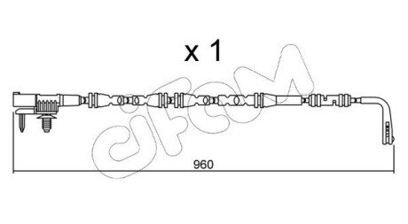 Шланг гальмівний задній cifam SU317