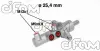 MAZDA Главный тормозной цилиндр Mazda 3 03-09, 09-14 CIFAM 202543 (фото 1)