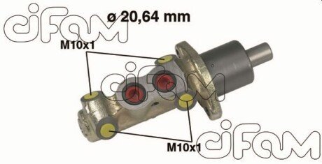 PEUGEOT Главный тормозной цилиндр 20,6mm 306 1.6/.1.9D БЕЗ ABS cifam 202-226 на Пежо 405