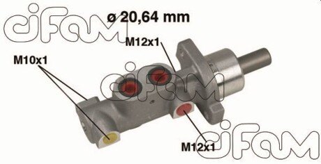 PEUGEOT Главный тормозной цилиндр 206 -ABS 98- 20.64 cifam 202-363 на Пежо 206