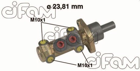 RENAULT Главный тормозной цилиндр MEGANE SCENIC 1.9D 99- 23.81 cifam 202-418 на Рено Сценик 1