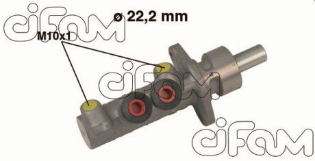 VW Главн. тормозной цил. 22,2мм Polo, CADDY, SEAT (с-ма BOSCH) cifam 202-482 на Фольксваген Кадди 2