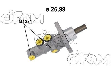VW Головний гальмівний циліндр MULTIVAN T5, TRANSPORTER T5 cifam 2021218 на Фольксваген Транспортер т5
