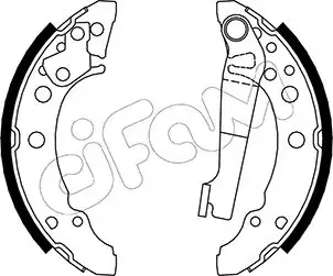 VW Щеки тормозные задн.Golf,Passat,Polo,Audi,Seat CIFAM 153465 Фольксваген Пассат б2