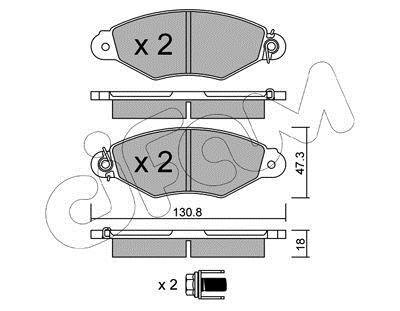 Передние тормозные колодки cifam 822-253-0