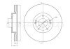Вентильований гальмівний диск cifam 800-927C