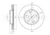 Вентильований гальмівний диск cifam 800-843C