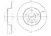 Гальмівний диск задн. Astra/Combo/Corsa/Meriva/Nabira (99-21) cifam 800-489C