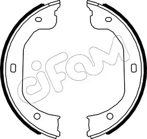 Колодки ручного (стоячого) гальма CIFAM 153587