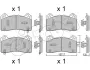 Колодки ручного (стоячого) гальма CIFAM 822-1220-1 (фото 1)