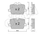 Колодки ручного (стоячого) гальма CIFAM 822-1265-0 (фото 1)