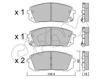 Передние тормозные колодки cifam 82212980 на Вольво S60