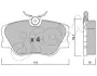 Передние тормозные колодки CIFAM 822-061-0