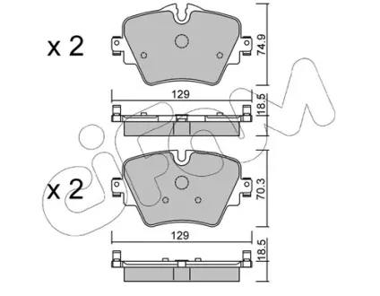 Передние тормозные колодки CIFAM 82210370 Бмв 3 Series
