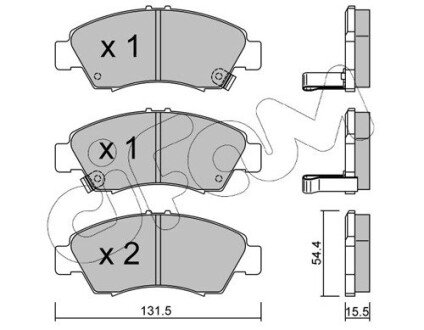 Передние тормозные колодки cifam 822-138-0