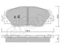 Передні тормозні (гальмівні) колодки CIFAM 822-748-0 (фото 1)