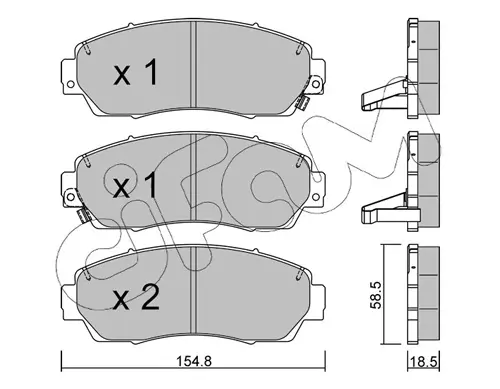 Передние тормозные колодки CIFAM 822-903-0