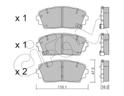 Передние тормозные колодки CIFAM 8229410